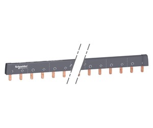 Komponenter for switchboxes og skap - Schneider Electric Comb busbar 2p 100a 24mod. - A9XPH224