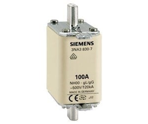 Komponenter for switchboxes og skap - Siemens Lv hrc fuse link 500v s.00 160 a 3na3836 - 3NA3836