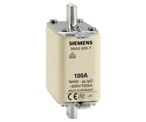 Komponenter for switchboxes og skap - Siemens Lv hrc fuse link 500v s.00 125 a 3na3832 - 3NA3832