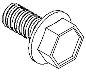 Switchboxes og skap - Cubic Thread forming hex flange head screw din7500 form d - 2012-0816