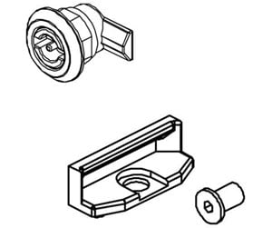 Switchboxes og skap - Cubic Double bit lock 3 mm complete - 0720-4001S