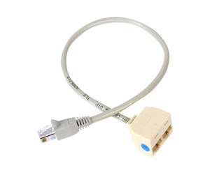 Nettverkskabel - 2-to-1 RJ45 10/100 Mbps Splitter/Combiner - One adapter required at each end of the connection - network splitter - RJ45SPLITTER