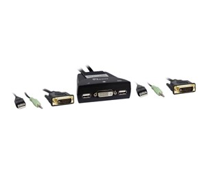 KVM-switch - Inter-Tech KVM-LS-21DA - DVI / USB / Audio - 88887188