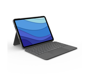 Tastatur - Logitech Combo Touch for iPad Pro 11'' (1/2/3rd gen.) - UK - Tastatur & Foliosett - Engelsk - Storbritannia - Grå - 920-010148