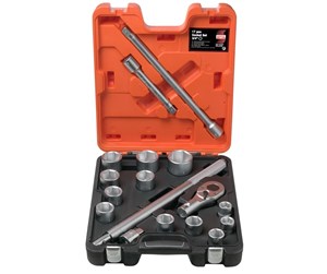 Verktøy - BAHCO socket set 3/4 17 pieces 22-50mm - SLX17