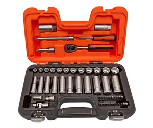 Verktøy - BAHCO Sg30 socket set 3/8 std+deep - S330L