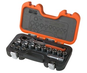 Verktøy - BAHCO socket set 1/2 14 pieces 10-24mm - S140T