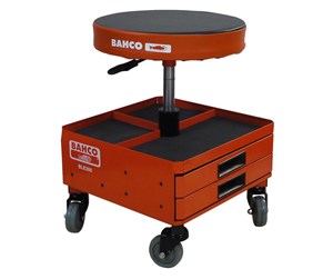 Verktøy - BAHCO Cushioned pneumatic stool with easy-to-reach storage drawers and trays for tools and parts - BLE300