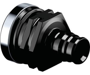 PEX-systemer - Uponor q&e adapter female thread ppsu black 20 mm x 34 - 1042331