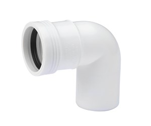 Dreneringsprodukter - Wavin Wafix pp bend 88.5° x 32 mm white - 1440304