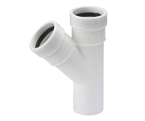 Dreneringsprodukter - Wavin Wafix pp branch 45° ø32 x ø32 mm white - 1440400