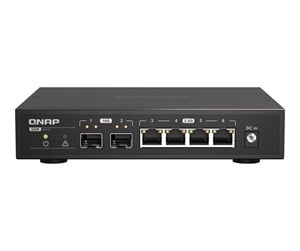 Switch/splitter - QNAP QSW-2104-2S Unmanaged Switch 2x 10GbE SFP+ / 4x 2.5GbE RJ45 - QSW-2104-2S