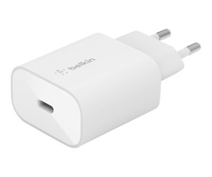 Mobil - Adaptere og ladere - Belkin BoostCharge USB-C PD 3.0 PPS Wall Charger 25W - White - WCA004vfWH