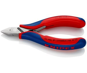 Håndverktøy - KNIPEX Elektronikk-sidekutter, Med gjennomstukket ledd - 77 42 115