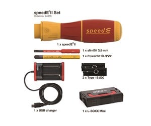 Håndverktøy - Wiha e-screwdriver speede® ii vde 1000v - 44318