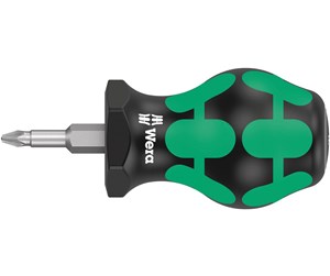 Håndverktøy - Wera 355 pz pozidriv-head stubby/carburetor screwdriver pz 1 x 25 mm - 5008853001