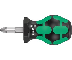 Håndverktøy - Wera 355 pz pozidriv-head stubby/carburetor screwdriver pz 2 x 25 mm - 5008854001