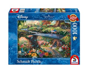 Puslespill - Schmidt Puzzle - Thomas Kinkade: Disney Alice in wonderla - SCH9636