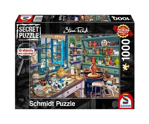 Puslespill - Schmidt Puzzle - Secret - Steve Read: Artist studio (1000 - SCH9656