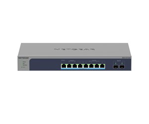 Switch/splitter - Netgear MS510TXUP 8-Port Multi-Gigabit/10G Ethernet Ultra60 PoE++ Smart Switch with 2 SFP+ Ports - MS510TXUP-100EUS