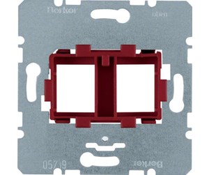 Switch - Berker Supporting plate red 2gang - 454101