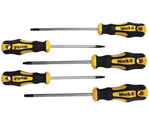 Håndverktøy - Work>it Skrutrekkersett TORX, 5 deler - 70019