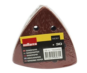 Slipemaskin - Millarco Slipepapir til trekantsliper, 30 stk. - 56081