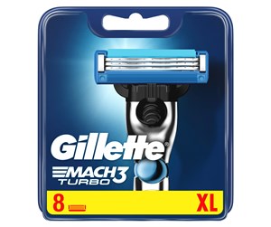 Barberingsutstyr - Gillette Mach3 Turbo Barberblader, 8 - 7702018465385