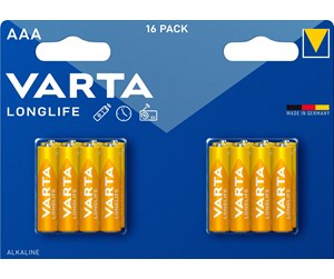 Batteri - VARTA Varta Longlife - AAA - 16-pk - 54846