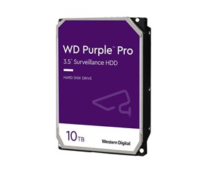 Harddisk - WD Purple Pro - 10TB - Harddisk - WD101PURP - SATA-600 - 3.5" - WD101PURP