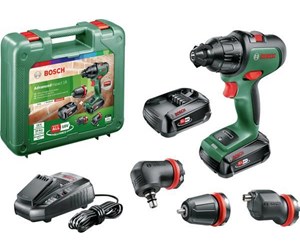 Skru/Bormaskin - Bosch AdvancedImpact 18 cordless two-speed hammer drill: 2x battery charger accessories - 06039B510B