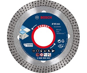 Bormaskin & Bits - Bosch DIAMANTSKÃ†RESKIVE HARDCERAMIC 85MM - 2608900653