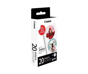 Papir, Fotopapir & Etiketter - Canon Paper Circle Sticker for Zoemini 20ark - 4967C003