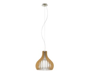 Lamper - EGLO TINDORI pendant light maple white - 96214