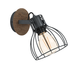 Lamper - EGLO SAMBATELLO wall lamp brown - 98134