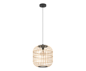 Lamper - EGLO BORDESLEY pendant light black - 43216