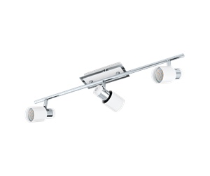 Lamper - EGLO DAVIDA spot rail 3L chrome/white - 92086