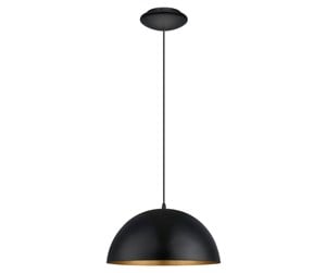 Lamper - EGLO GAETANO pendant black/gold - 31679