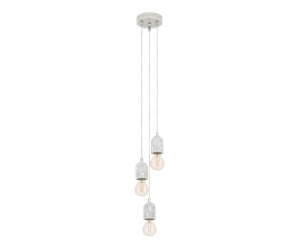 Lamper - EGLO SILVARES pendant light 3L grey - 95523