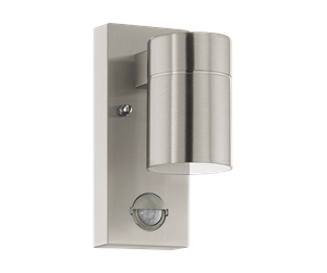 Lamper - EGLO RIGA 5 outdoor wall lamp with sensor stainless steel - 99569