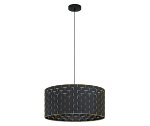 Lamper - EGLO MARASALES pendant light Ø550 mm black/brass - 99525