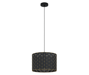 Lamper - EGLO MARASALES pendant light Ø380 mm black/brass - 99524