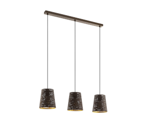 Lamper - EGLO SEGEZIA long table pendant mocha/gold - 99438