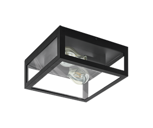 Lamper - EGLO AMEZOLA wall/ceiling lamp black - 99122