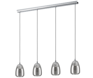 Lamper - EGLO ALOBRASE long table pendant black/transparent - 98616