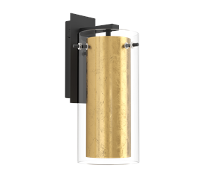 Lamper - EGLO PINTO GOLD wall lamp black/gold - 97839