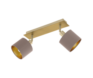 Lamper - EGLO VALBIANO spot rail 2L cappuccino/gold - 97537