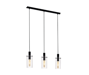 Lamper - EGLO MONTEFINO long table pendant black - 97367