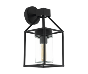 Lamper - EGLO TRECATE outdoor wall lamp black - 97296