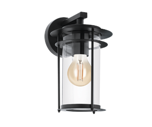 Lamper - EGLO VALDEO outdoor wall lamp black - 96239